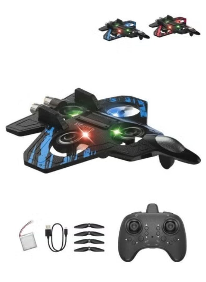 Premium RC Remote Control Airplane Toy with LED Light-Up for Kids EPP Foam Aeroplane With High Range – Realistic Flying Aircraft Design with Flashing Lights, Remote Control, Rechargeable Battery, Durable Plastic Build, Action Play Airplane for Boys & Girls - Image 1